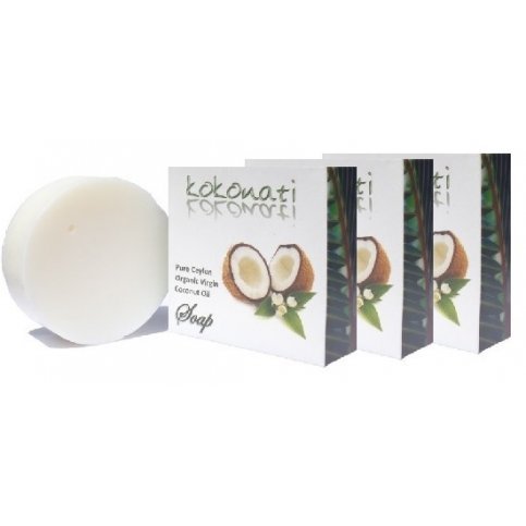 Coconut Oil Soap (organic) - 3 x 100g bars