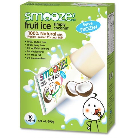 Smooze Fruit Ice - Simply Coconut 5 x 65ml Freezer Packs