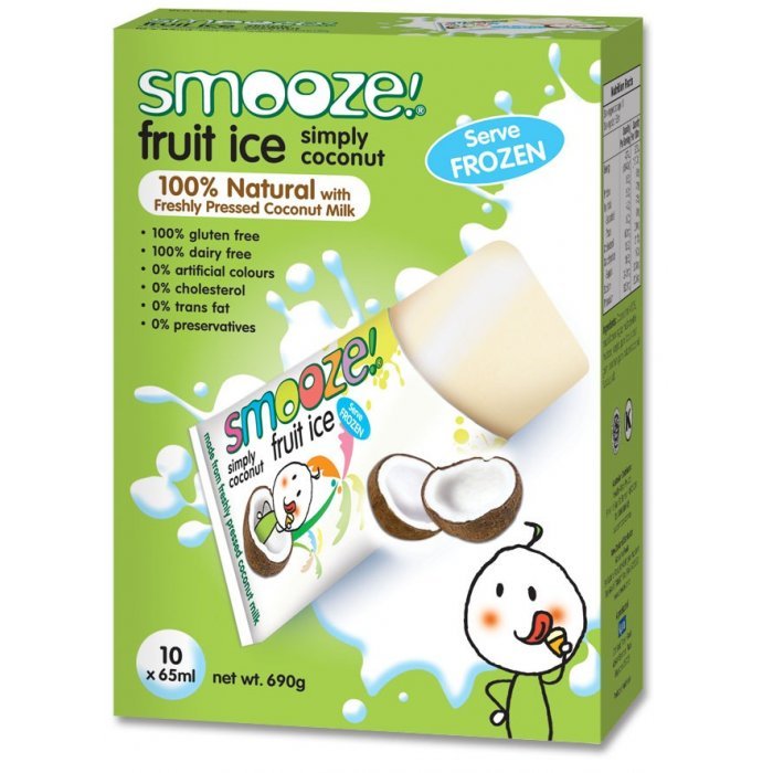 Smooze Fruit Ice simply coconut 10x65ml freezer pack