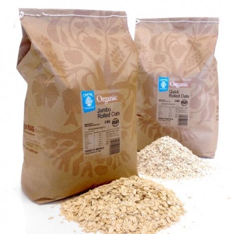 Rolled Oats, Jumbo or Quick Cook (Organic, Wholegrain, Bulk) - 3kg