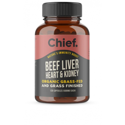 Liver, Heart & Kidney Capsules (Organic, Grassfed, Beef) - 120 Capsules