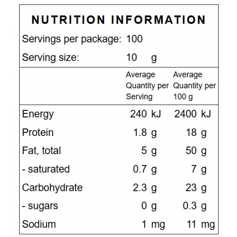 Sesame Seeds, Black (Organic, Unhulled) - 500g & 1kg