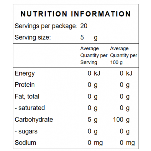 Erythritol (Natural Sugar Replacement, Bulk) - 2kg, 3kg & 5kg