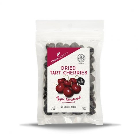 Dried Tart Cherries, Apple Sweetened (organic) - 150g