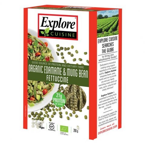 Edamame & Mung Bean Fettuccine (gluten free, organic) - 200g & 6 x 200g