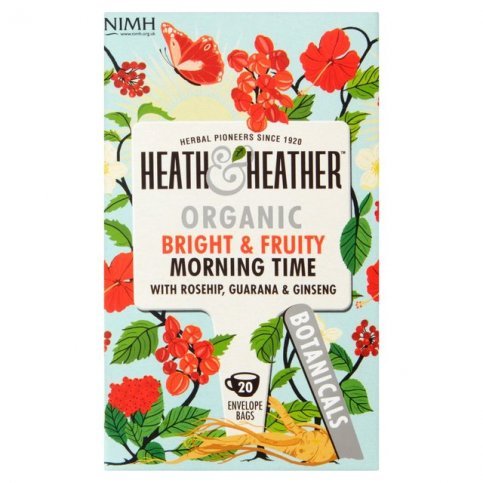 Heath & Heather Bright & Fruity Morning Time Tea (Organic, Herbal)