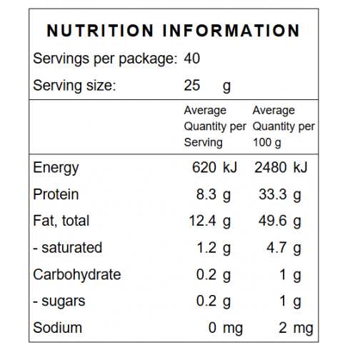Hemp Hearts (NZ, Hulled Hemp Seeds) - 1kg