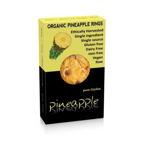 Dried Pineapple Rings (organic) - 100g