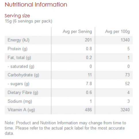 Mango (dried slices, organic) - 90g