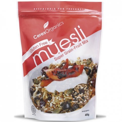 Gluten-Free Muesli, Super Grain-Fruit Mix (organic) - 400g
