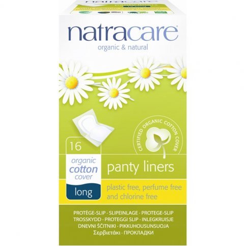 Natracare Long Panty Liners Purse Pack (Organic) - 16's