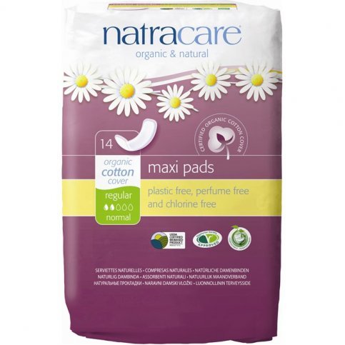 Natracare Organic Maxi Pads Regular 14s