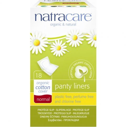 Natracare Organic Cotton Normal Panty Liners, Purse Pack 18s