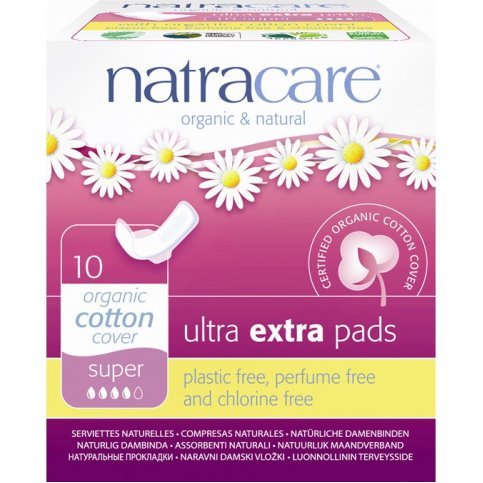Natracare Organic Ultra Extra Pads With Wings Super 10s
