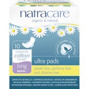 Natracare Organic Ultra Pads With Wings, Long 10s