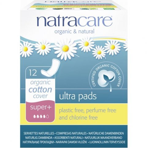 Natracare Organic Ultra Pads (no wings) Super Plus 12s