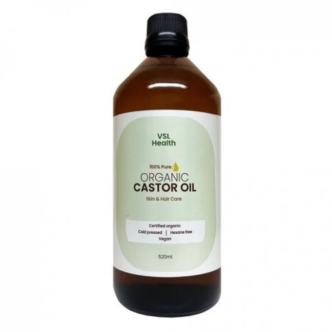 Castor Oil (Organic, Hexane Free, Cold Pressed) - 520ml Castor Oil (Organic, Hexane Free, Cold Pressed) - 520ml