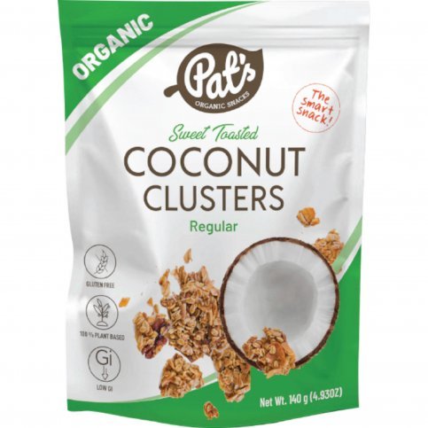 Coconut Cluster Snacks (Organic, Sweet Toasted, GF, Vegan) - 140g