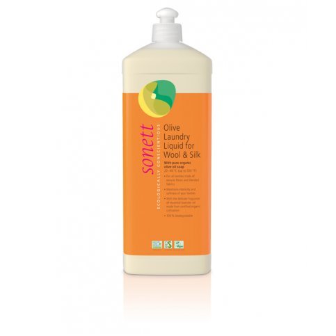Olive Laundry Liquid for Wool & Silk (Sonett, Vegan, Biodegradable) - 1L
