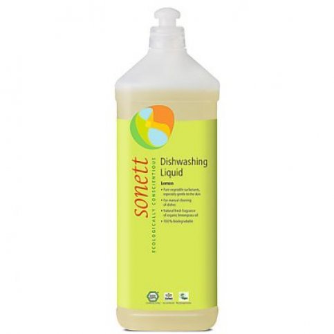 Dishwashing Liquid, Lemon (Sonett, Vegan, Biodegradable) - 1L
