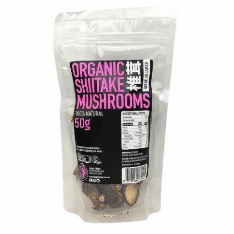 Shiitake Mushrooms (Organic, Dried, Whole) - 50g