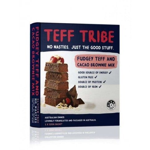 Fudgey Teff & Cacao Brownie Mix (Gluten Free) - 320g