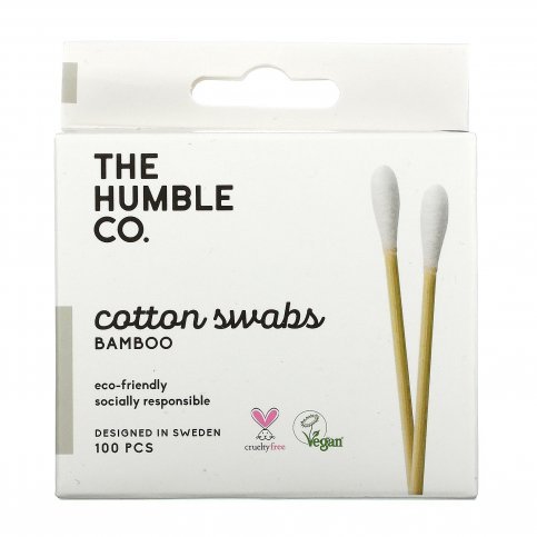 The Humble Co. Cotton Buds - 100% Biodegradable (100 per box)