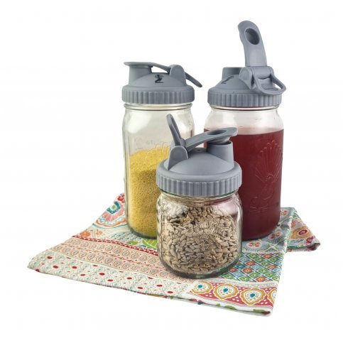Pour & Store Lid (For 86mm Mason Jars)