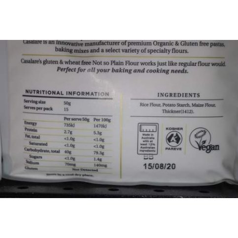Gluten Free Flour (White, Casalare, Bulk) - 5kg
