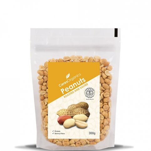 Peanuts, Roasted & Salted (Ceres, Organic) - 300g