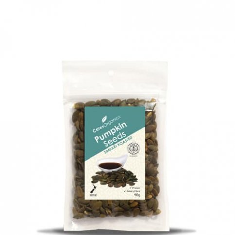 Pumpkin Seeds, Tamari Roasted (Ceres, Organic) - 90g