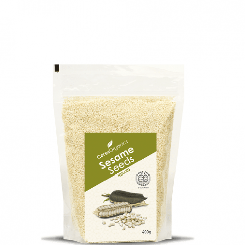 Sesame Seeds, White (Hulled, Ceres, Organic) -  400g & 800g