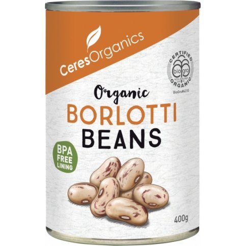 Borlotti Beans (organic, gluten free) - 400g can