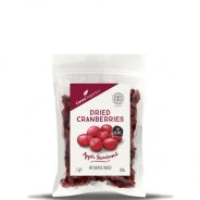 Cranberries, ORGANIC (dried, apple juice sweetened, no preservatives) - 140g