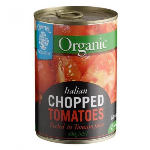 Tomatoes, Chopped (Chantal, Organic, Gluten Free) - 400g can