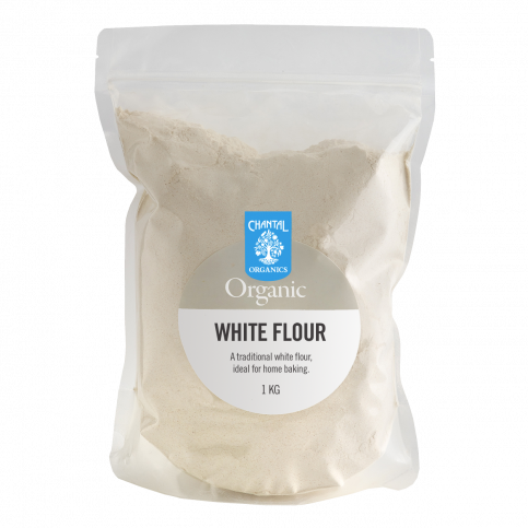 White Flour (Organic, Rollermilled, Unbleached) - 1kg & 3kg