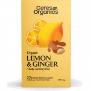 Ceres Teas, Lemon & Ginger  (Organic) - 20 bags