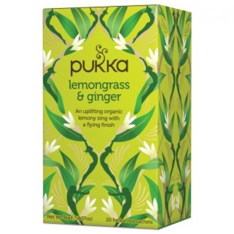 Pukka Teas, Lemongrass & Ginger (Organic, Fair Trade) - 20 bags
