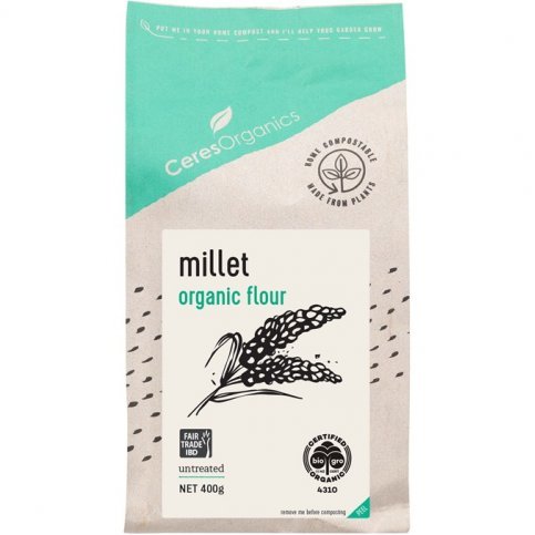 Millet Flour (hulled, organic, gluten free) - 400g