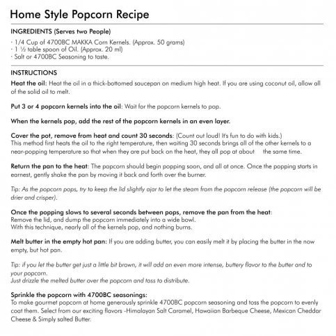 Mushroom Popping Corn (Kernels, NZ Grown) - 500g & 1kg