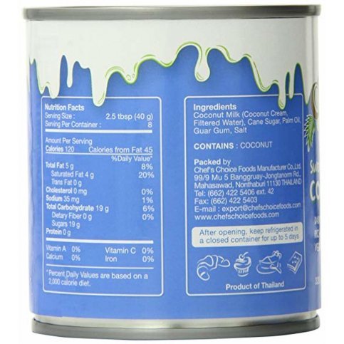 Sweetened Condensed Coconut Milk (gluten free, vegan) - 320g