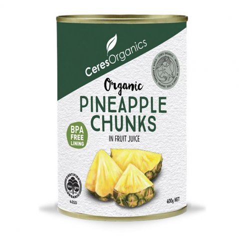 Pineapple Chunks (Organic, In Fruit Juice) - 400g