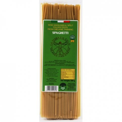 Pasta, Spelt Spaghetti Semi Wholemeal (Organic, La Terra) - 500g