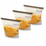 Reusable Silicone Storage Bags (1L & 1.5L, BPA Free, Leakproof)